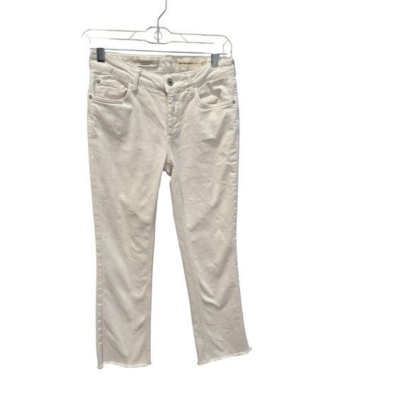 Pilcro and the Letterpress Anthropologie white Skinny  Denim Pants Slim size 26 - Picture 1 of 9